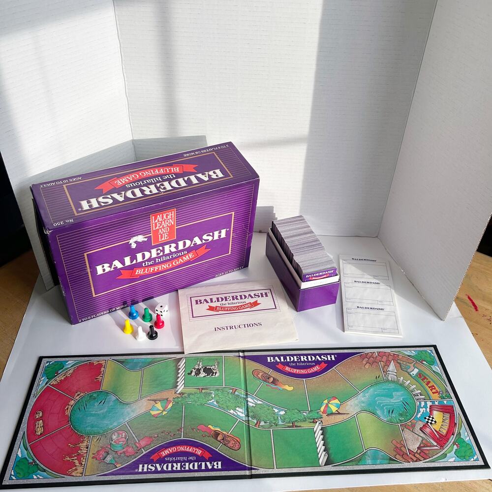 Balderdash Board Game Vintage 1984 The Hilarious Bluffing Game Complete Age 10+